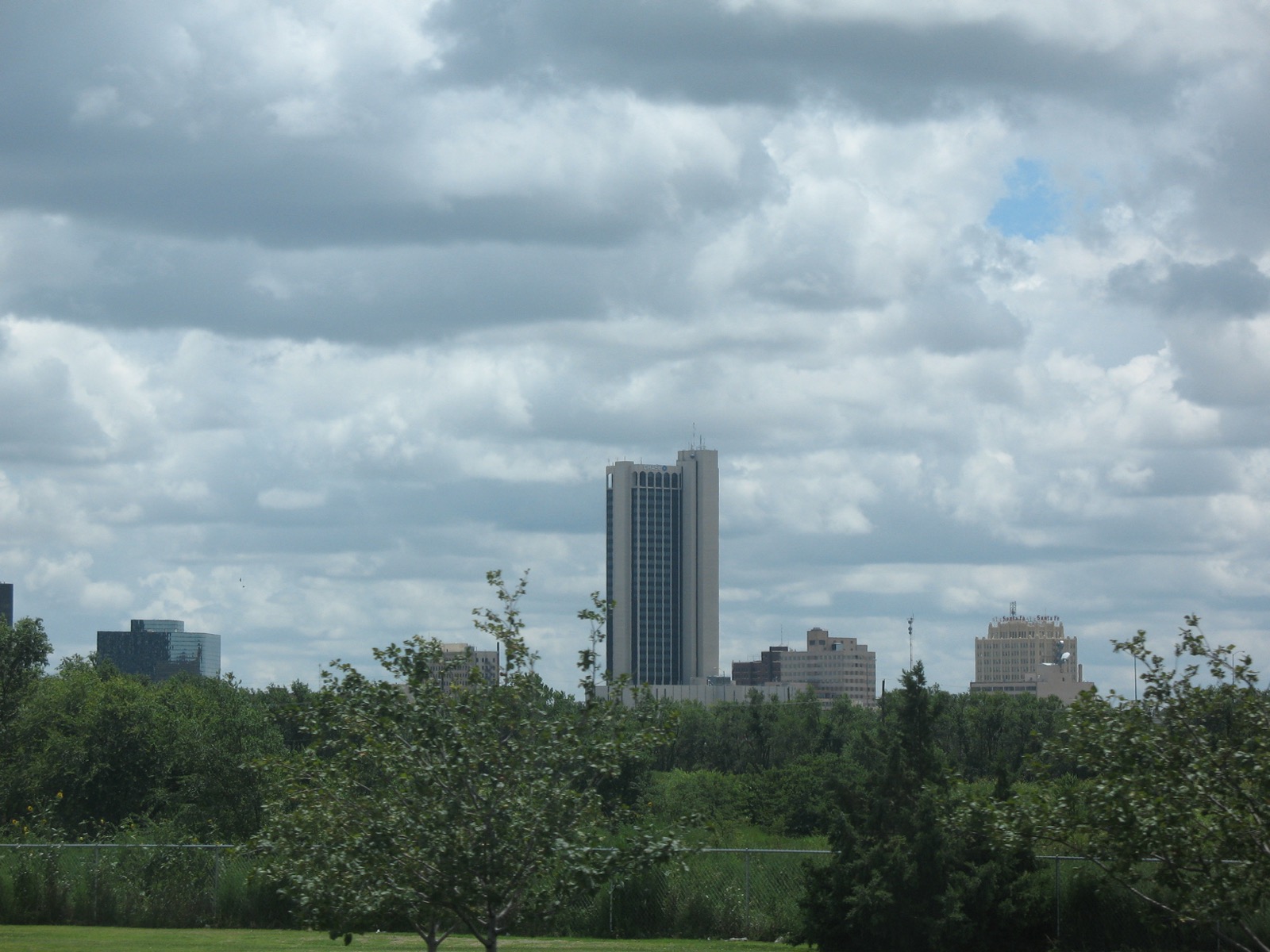 The Chase Tower and downtown Amarillo seen from the north